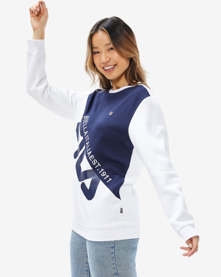 White Fila Unisex Monaco Crew
