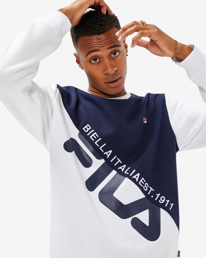 White Fila Unisex Monaco Crew