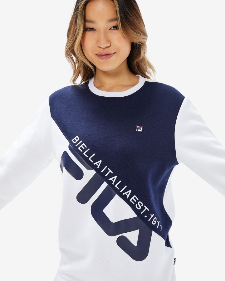 White Fila Unisex Monaco Crew