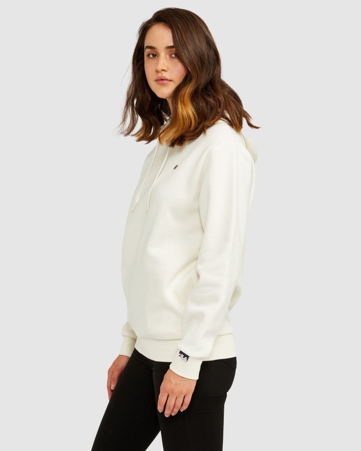 Fila White Assylum Unisex Badge 2.0 Hood