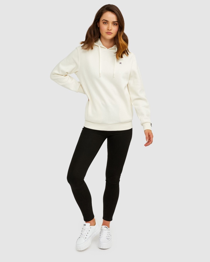 Fila White Assylum Unisex Badge 2.0 Hood