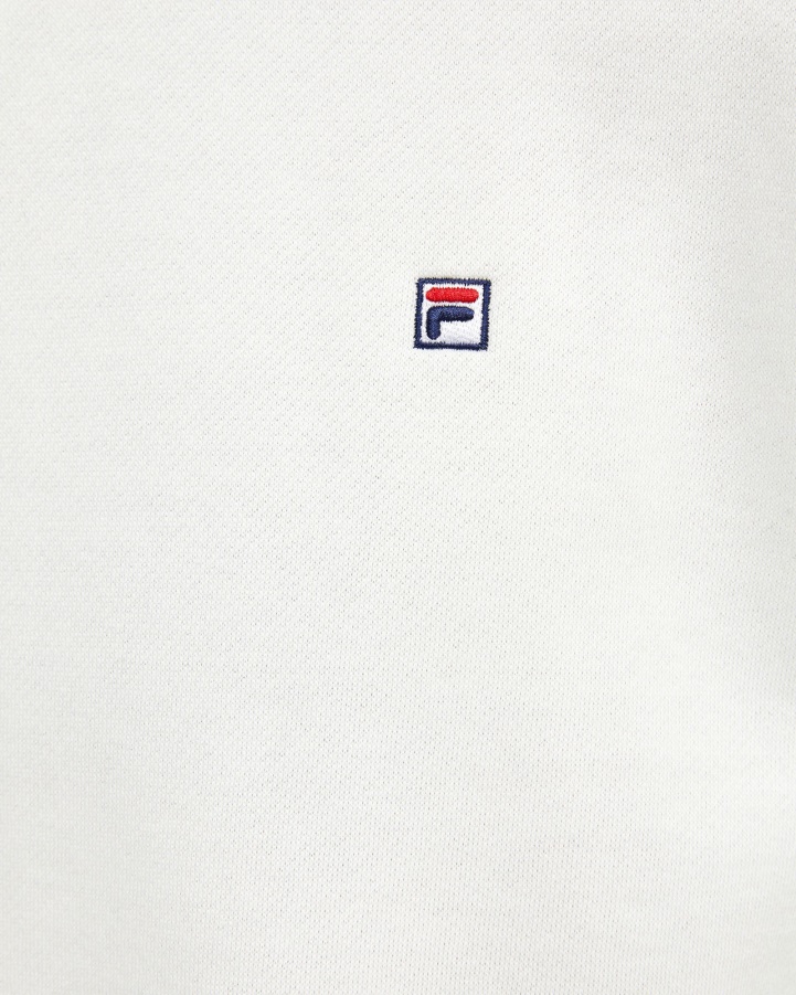 White Assylum Unisex Badge Crew Fila