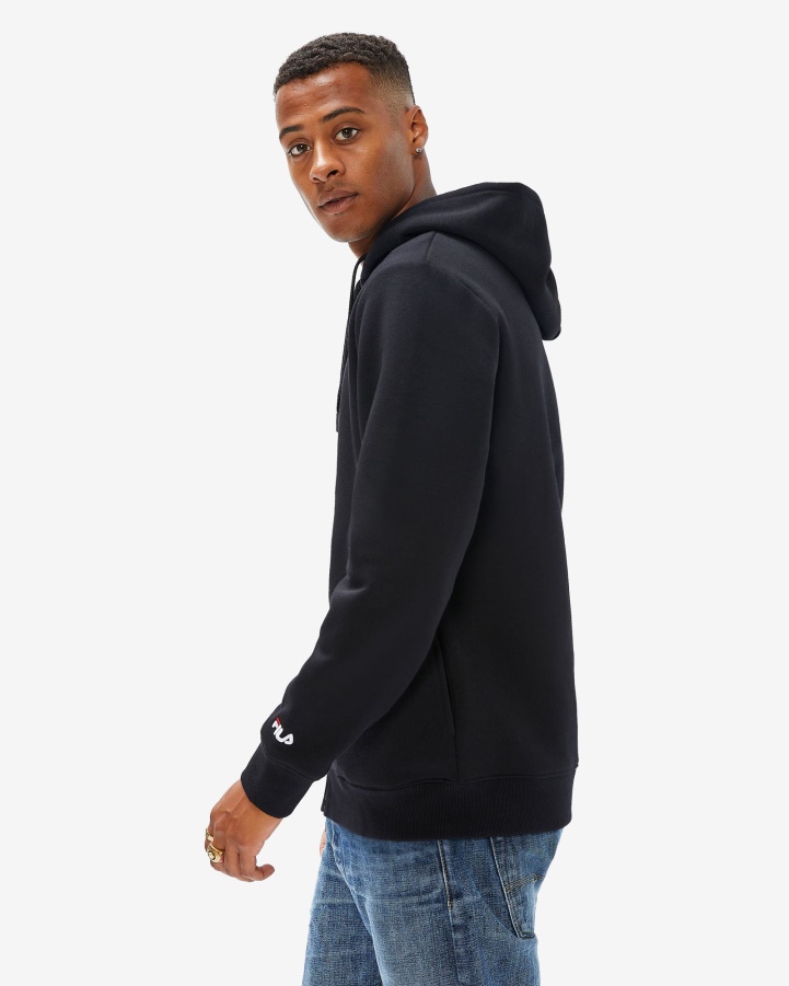 Fila Black Unisex Badge 2.0 Zip Hood