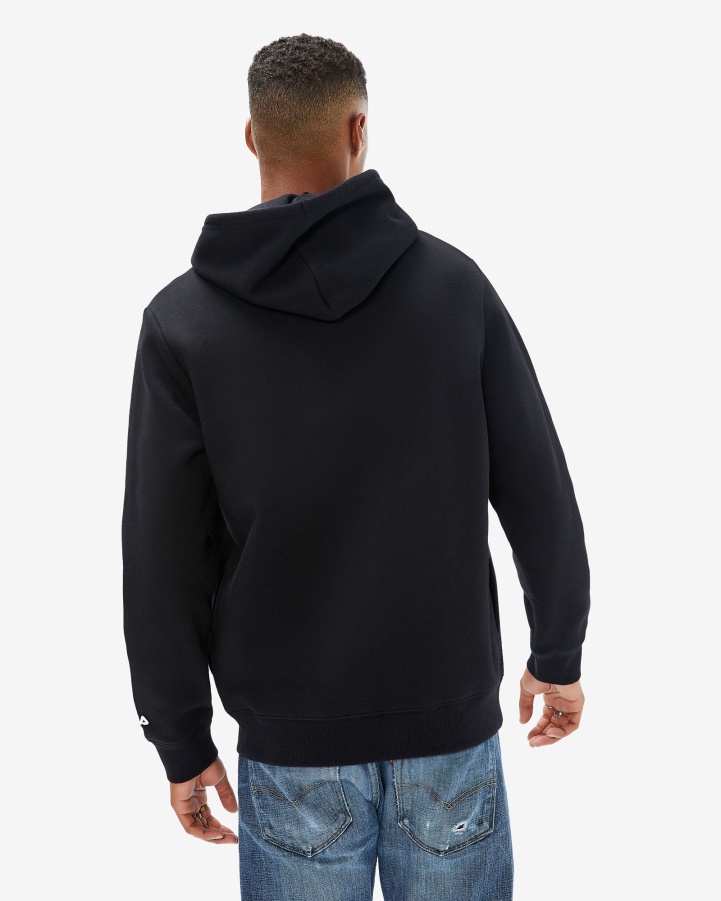 Fila Black Unisex Badge 2.0 Zip Hood