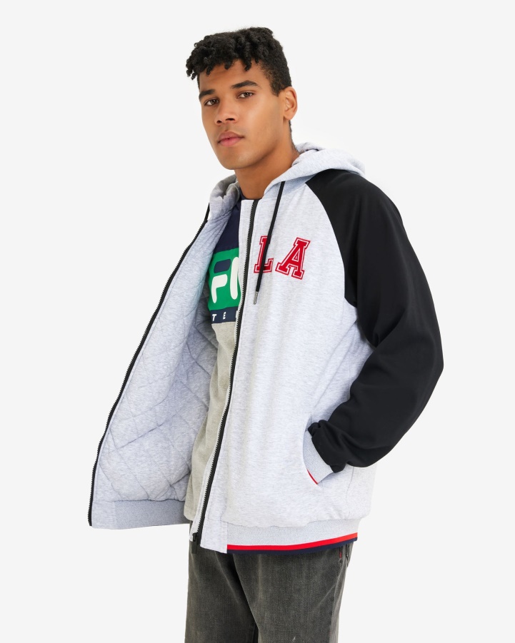 Men's Luis Jacket Fila Light Grey Marle