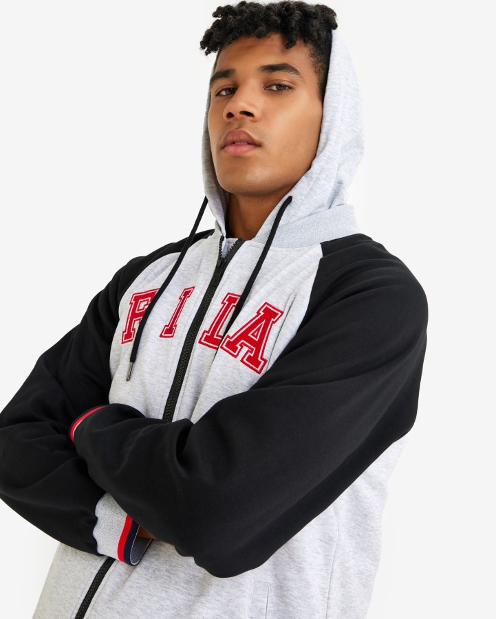 Men's Luis Jacket Fila Light Grey Marle