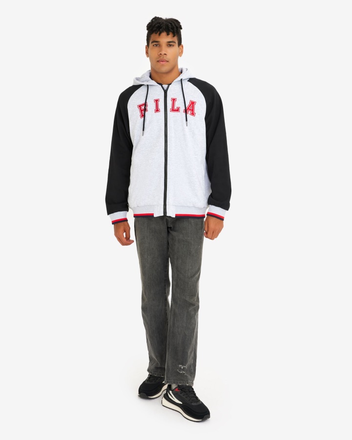 Men's Luis Jacket Fila Light Grey Marle
