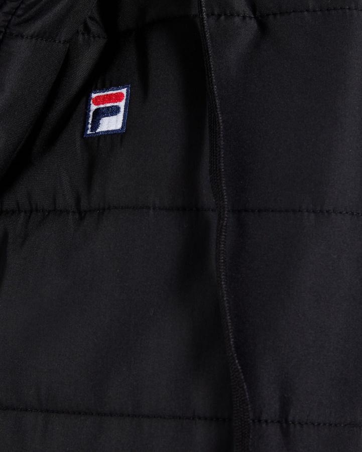 Black Fila Men's Julio Puff Vest