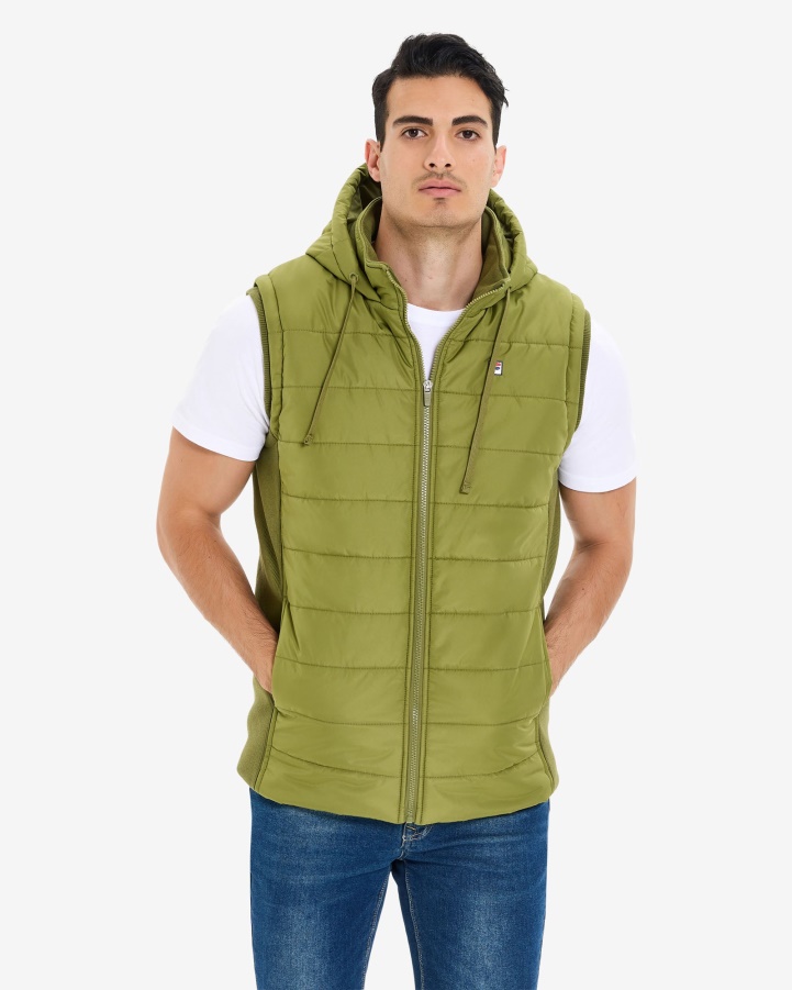Fila Olive Men's Julio Puff Vest