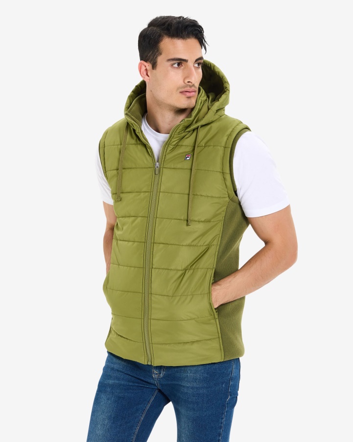 Fila Olive Men's Julio Puff Vest