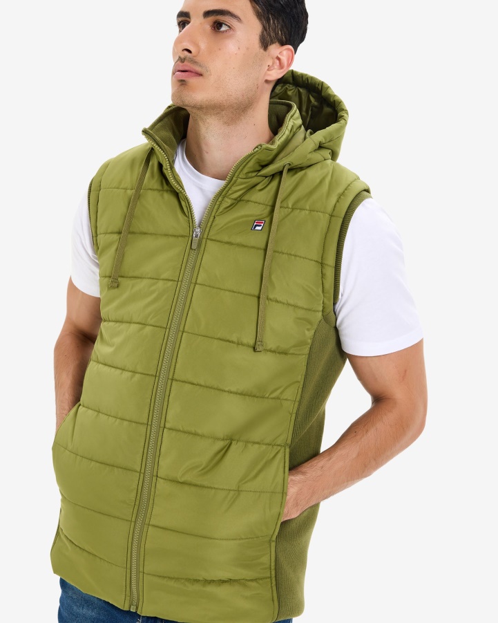 Fila Olive Men's Julio Puff Vest