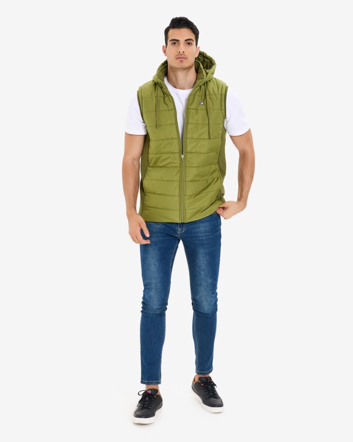 Fila Olive Men's Julio Puff Vest