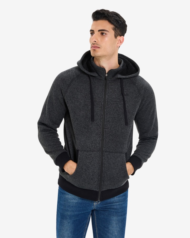 Unisex Romano Zip Jacket Black Marle Fila