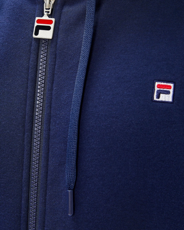 Fila Unisex Badge 2.0 Zip Hood New Navy