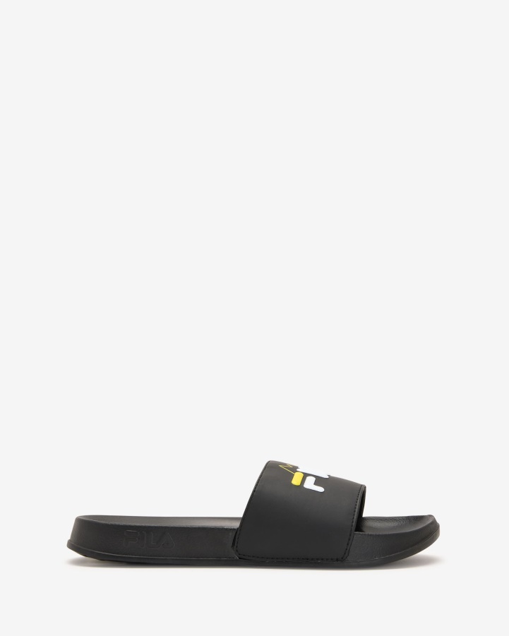 Unisex FILA Seceda Slide Black/Yellow Fila