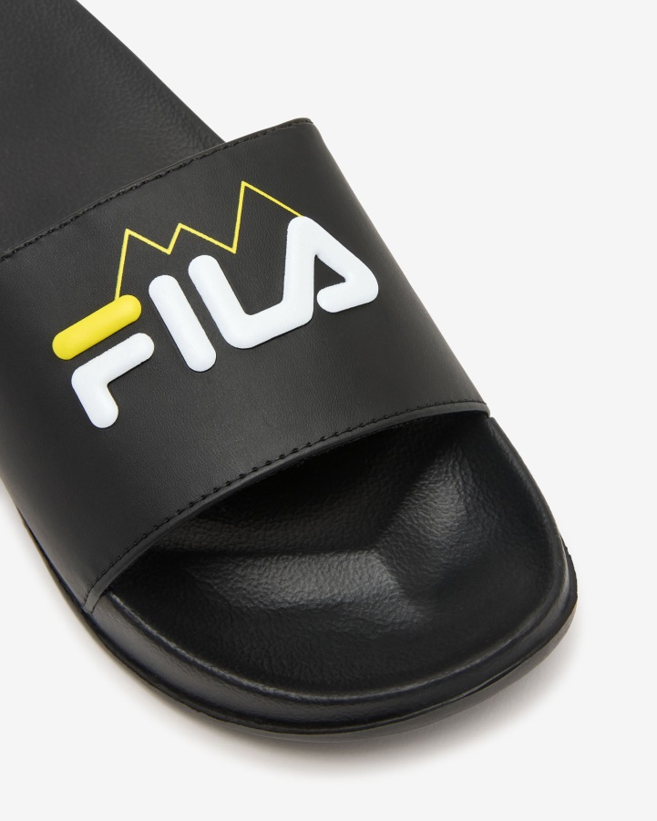Unisex FILA Seceda Slide Black/Yellow Fila