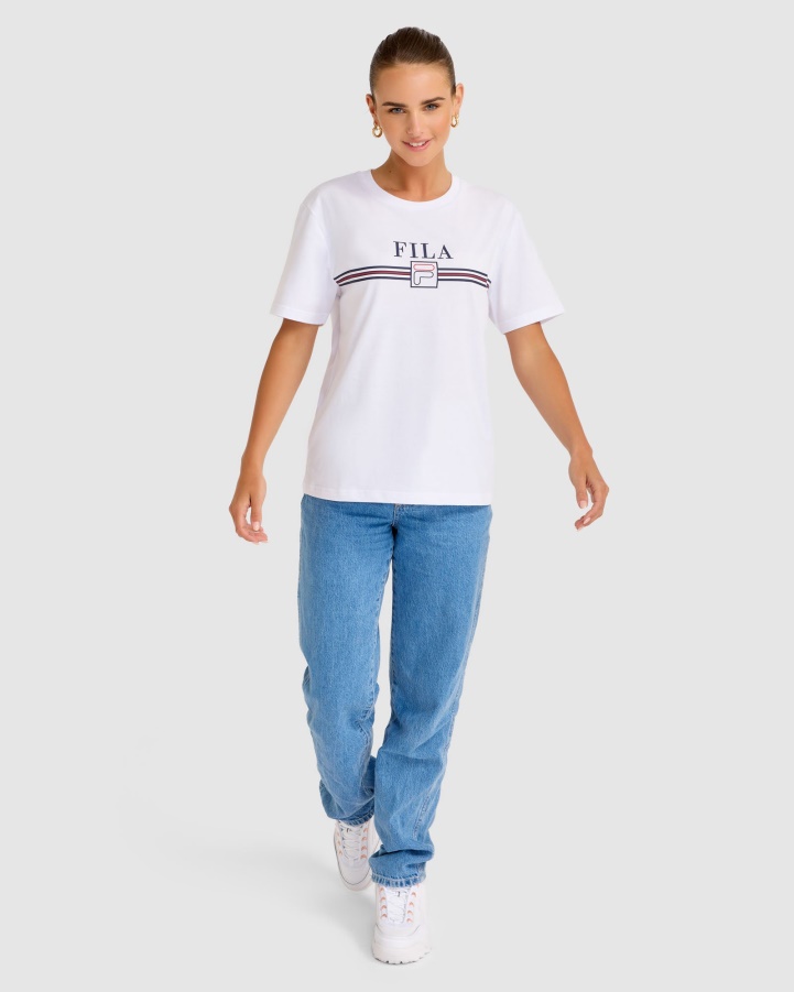 Cathy Tee Fila White