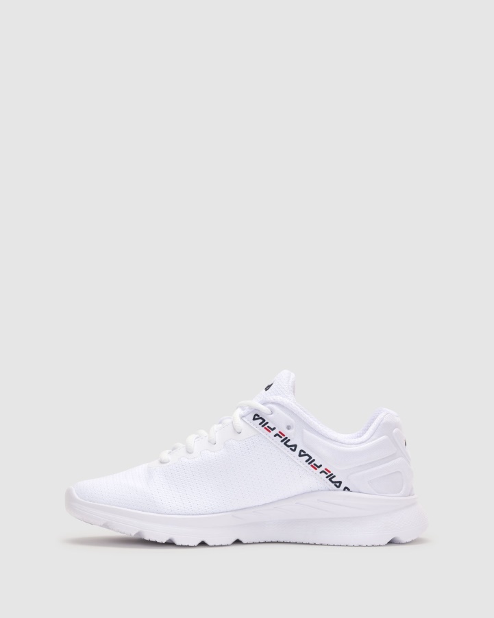 Fila White/Navy/Red Women's Lightspin