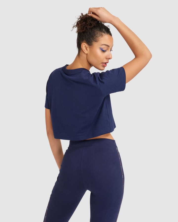 Navy Women's Flora Tee Fila