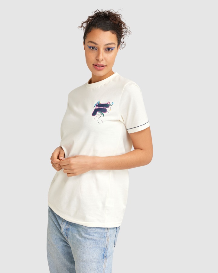 Women's Tally Tee Fila Egret
