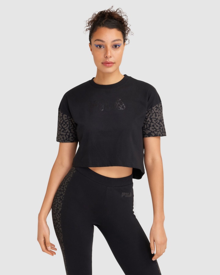Black Fila Women's Tano Tee