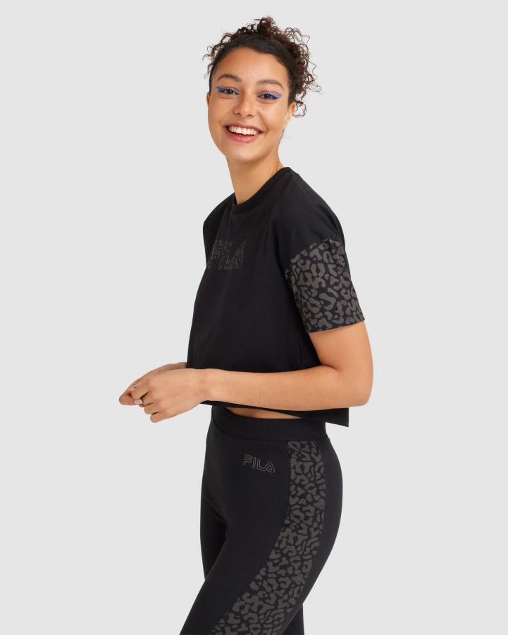 Black Fila Women's Tano Tee