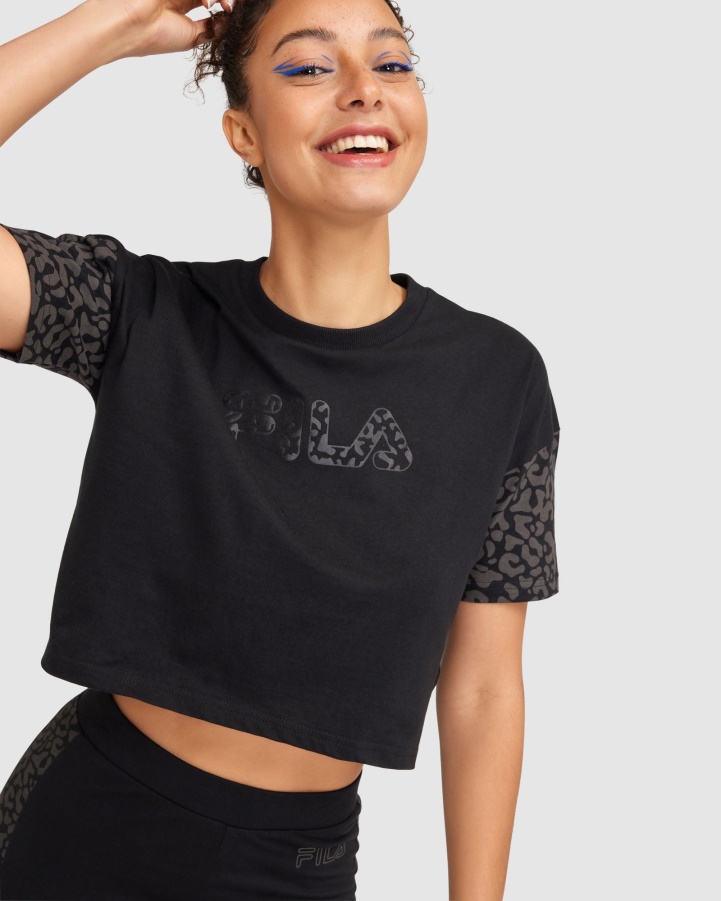 Black Fila Women's Tano Tee