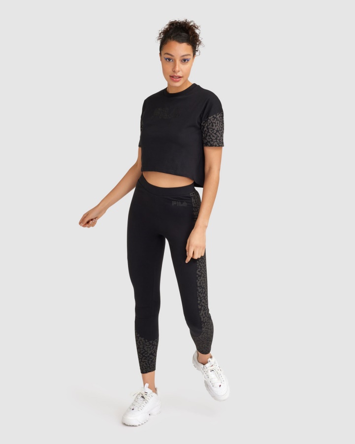 Black Fila Women's Tano Tee