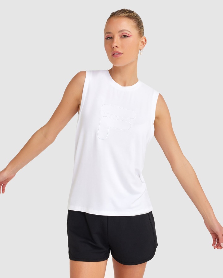 White Fila Women's Spencer Tank
