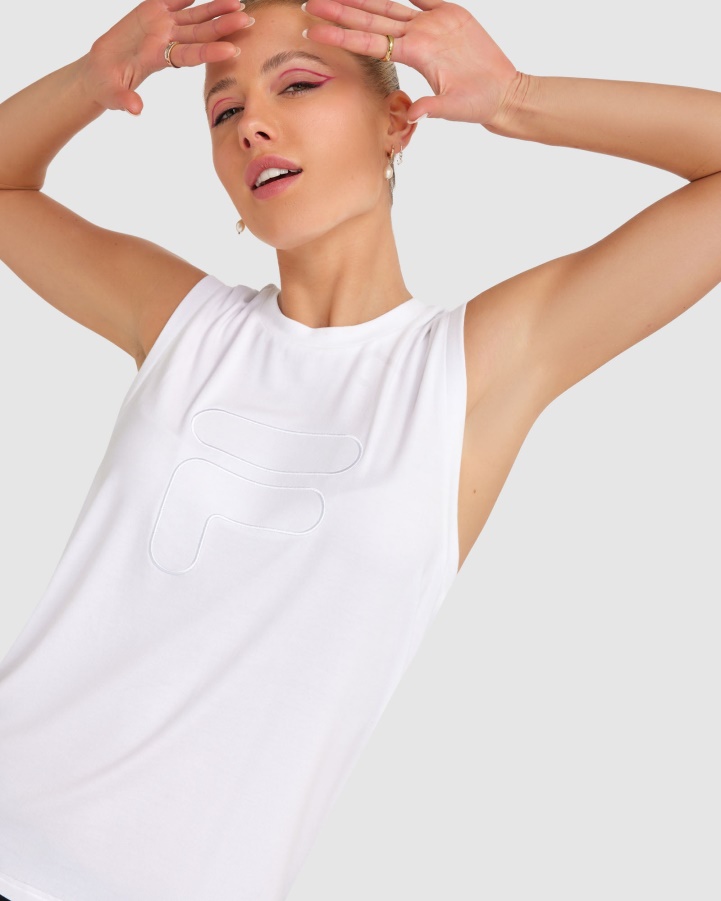 White Fila Women's Spencer Tank