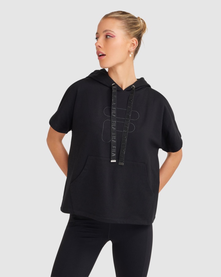 Black Women's Spencer SS Hoody Fila