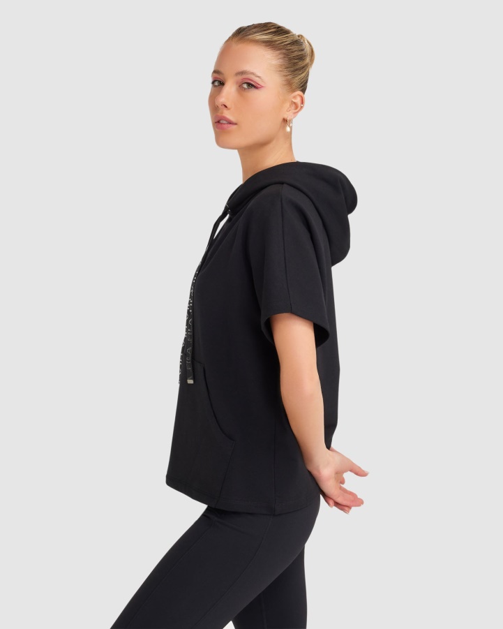 Black Women's Spencer SS Hoody Fila