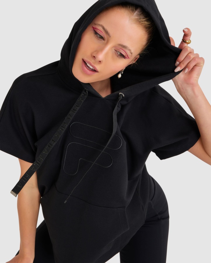 Black Women's Spencer SS Hoody Fila