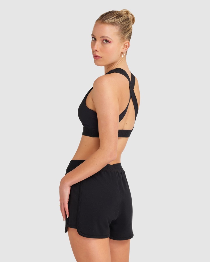 Women's Spencer Crop Top Black Fila