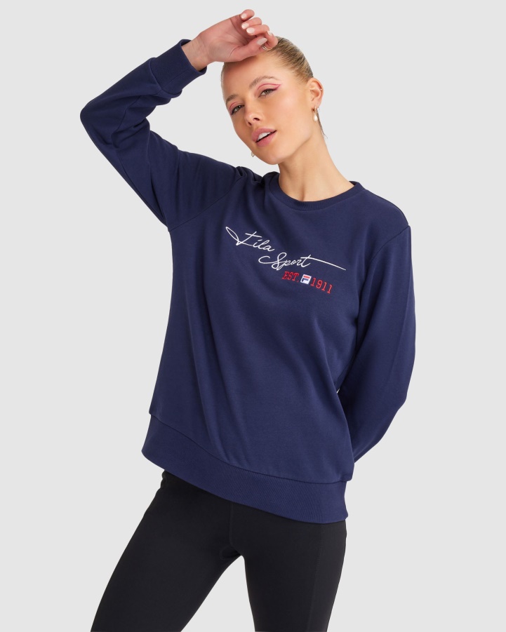 Fila New Navy Women's Cinzia Crew