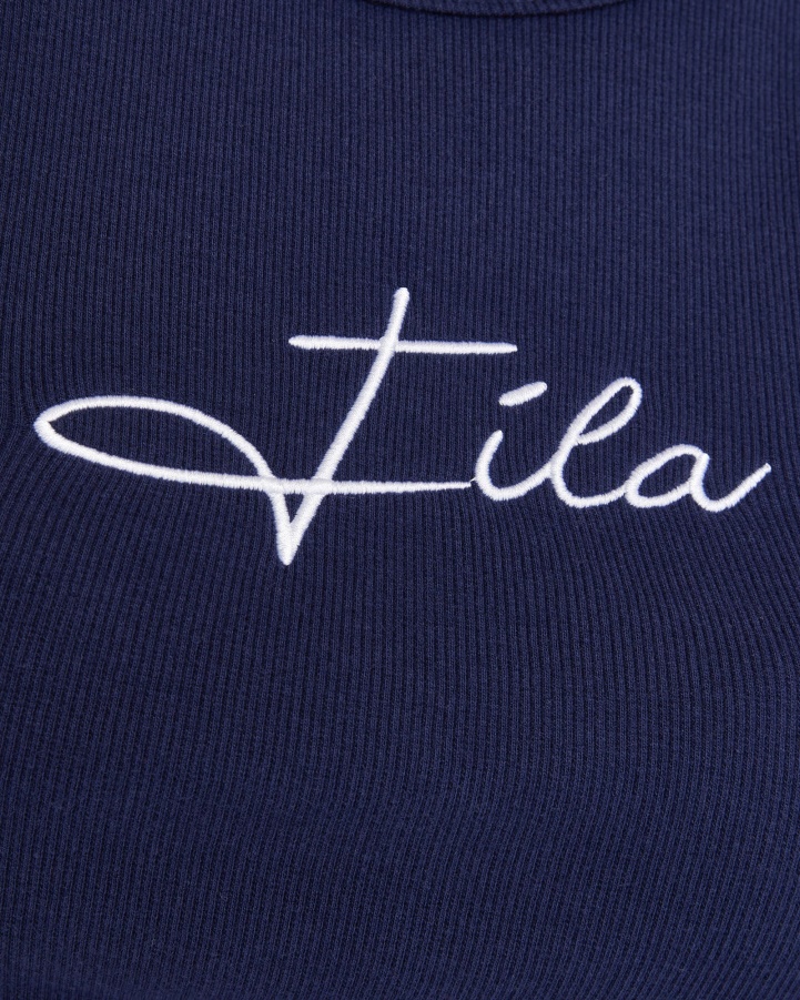 Women's Cinzia Rib Tank New Navy Fila