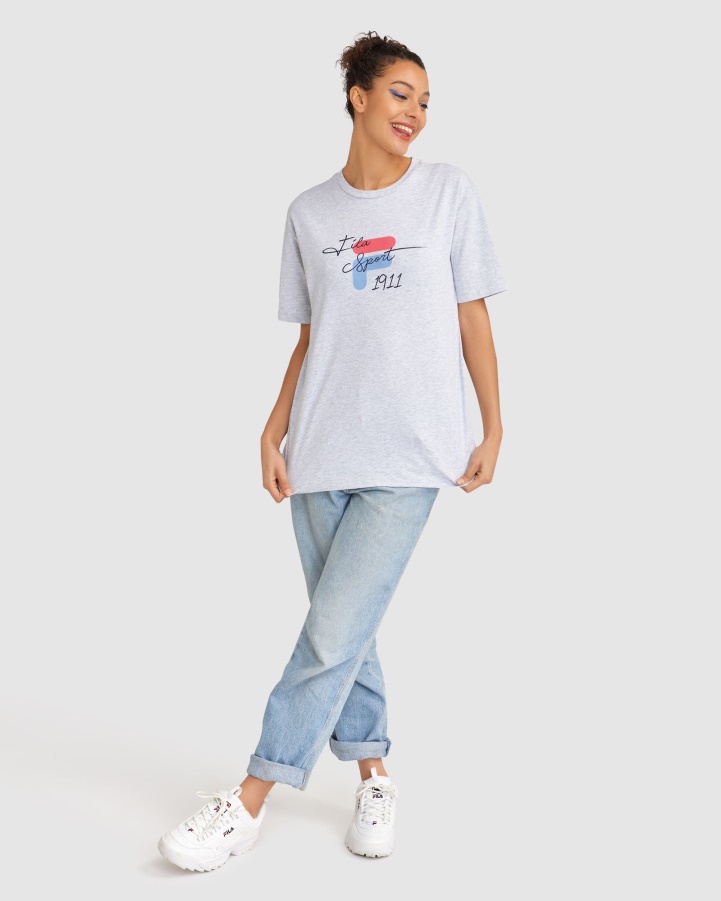 Light Grey Marle Women's Cinzia Tee Fila