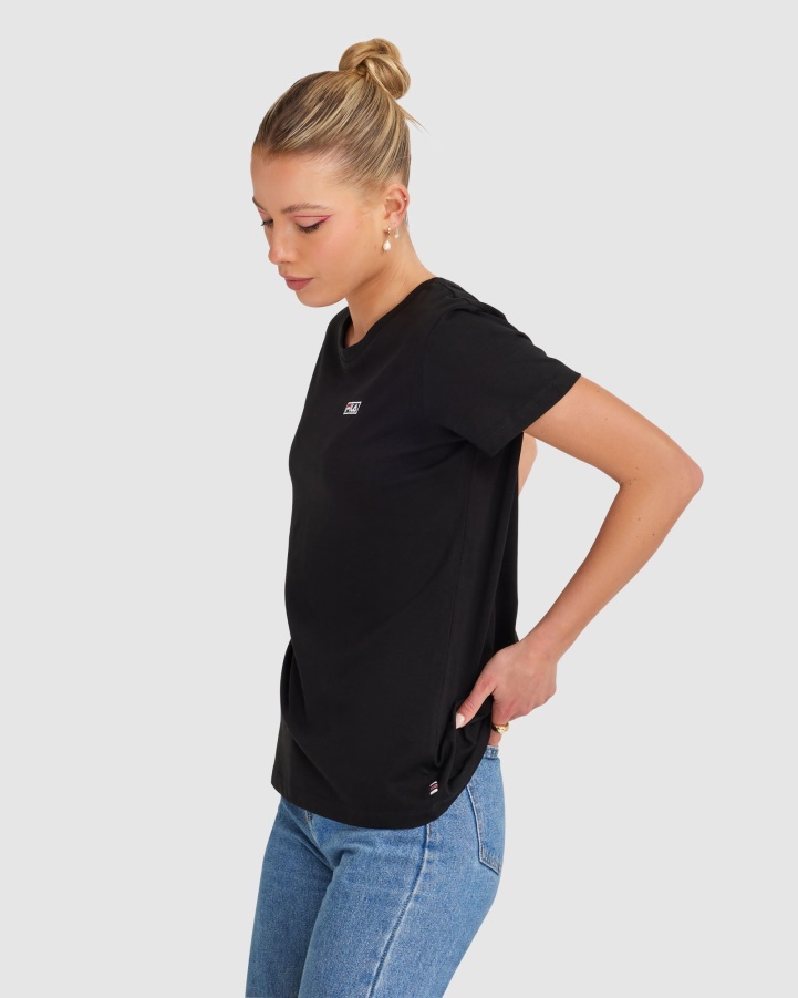 Black Fila Women's Imogen Tee