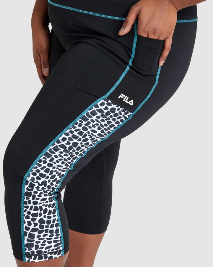 Women's Rebecca 3/4 Tight Black Fila