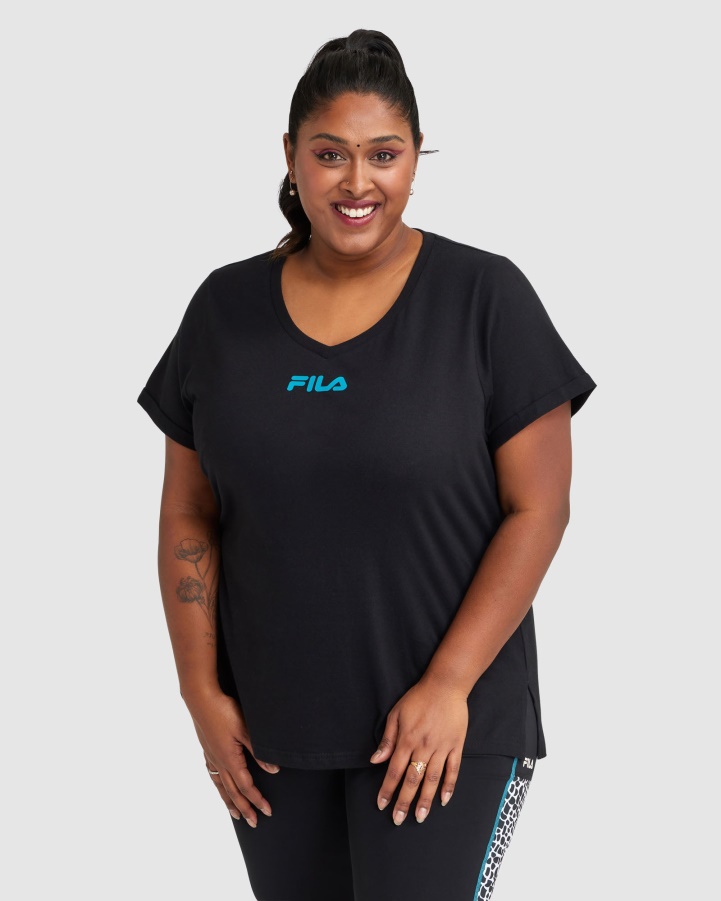 Women's Rebecca Tee Fila Black