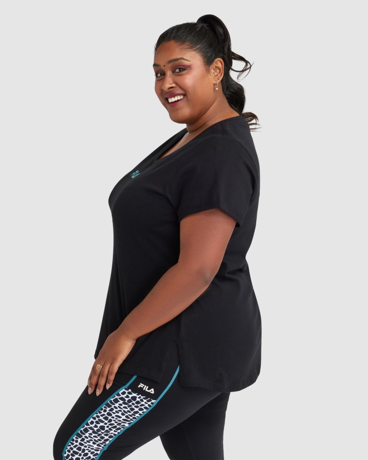 Women's Rebecca Tee Fila Black