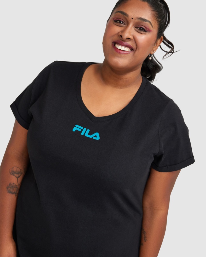 Women's Rebecca Tee Fila Black