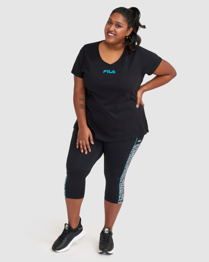 Women's Rebecca Tee Fila Black