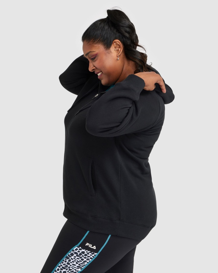 Black Women's Rebecca Zip Thru Fila