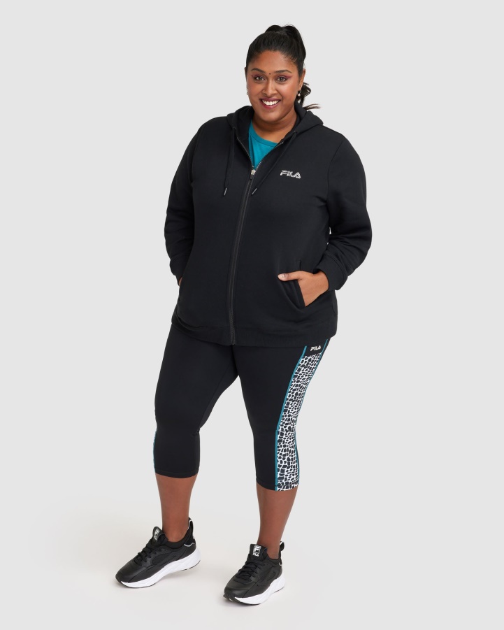 Black Women's Rebecca Zip Thru Fila