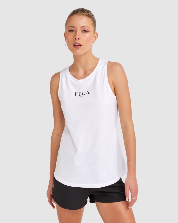 White Fila Women's Elektra Tank