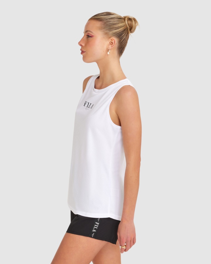 White Fila Women's Elektra Tank