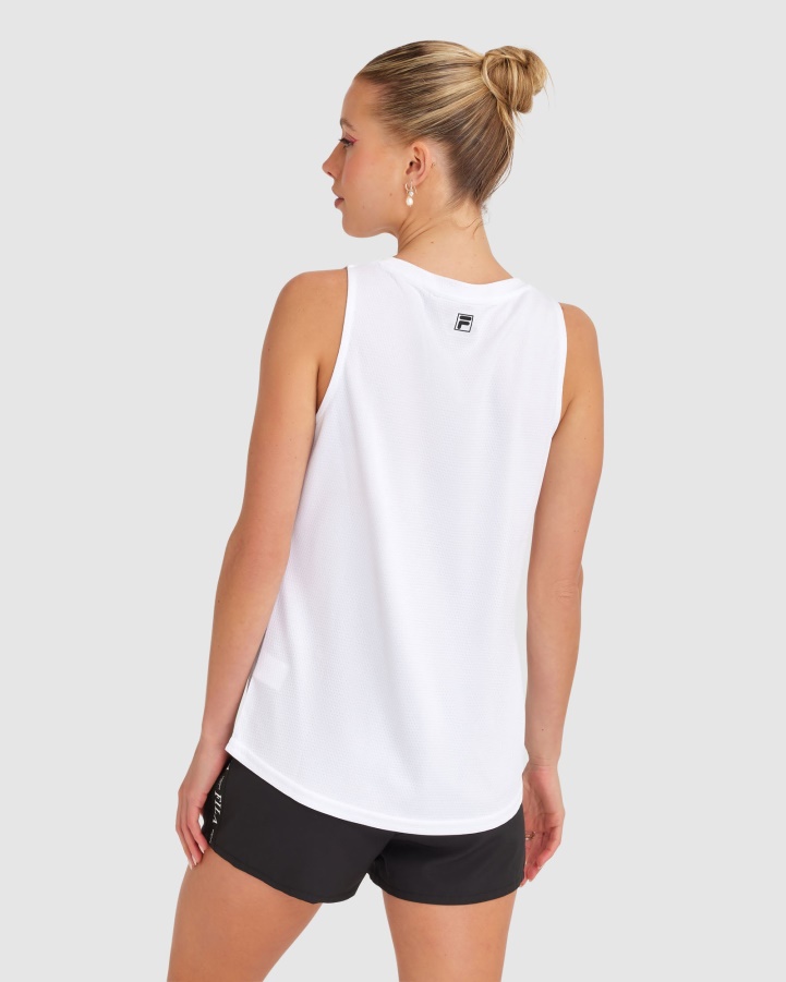White Fila Women's Elektra Tank