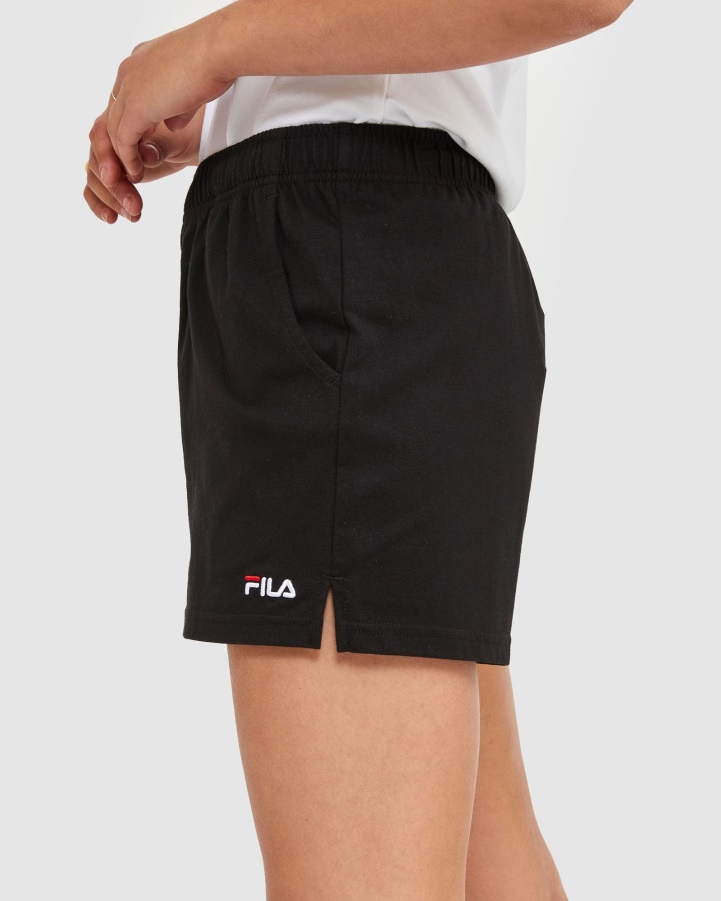 Black Fila Classic Women's Jersey Shorts