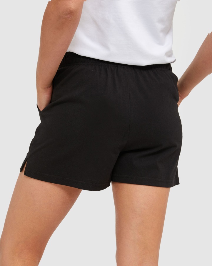 Black Fila Classic Women's Jersey Shorts